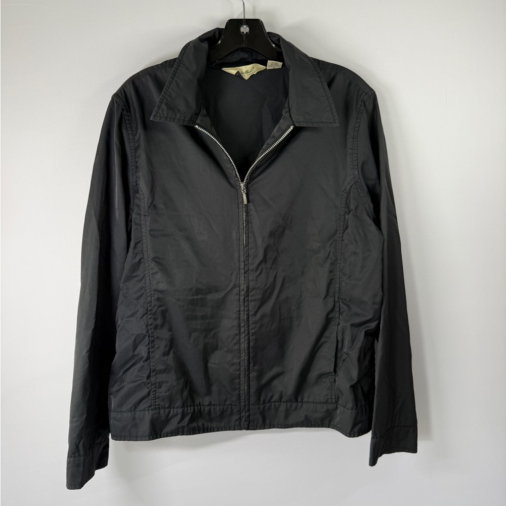 Eddie Bauer Early 2000s Cotton Nylon Jacket | Classic Script Logo | Size L